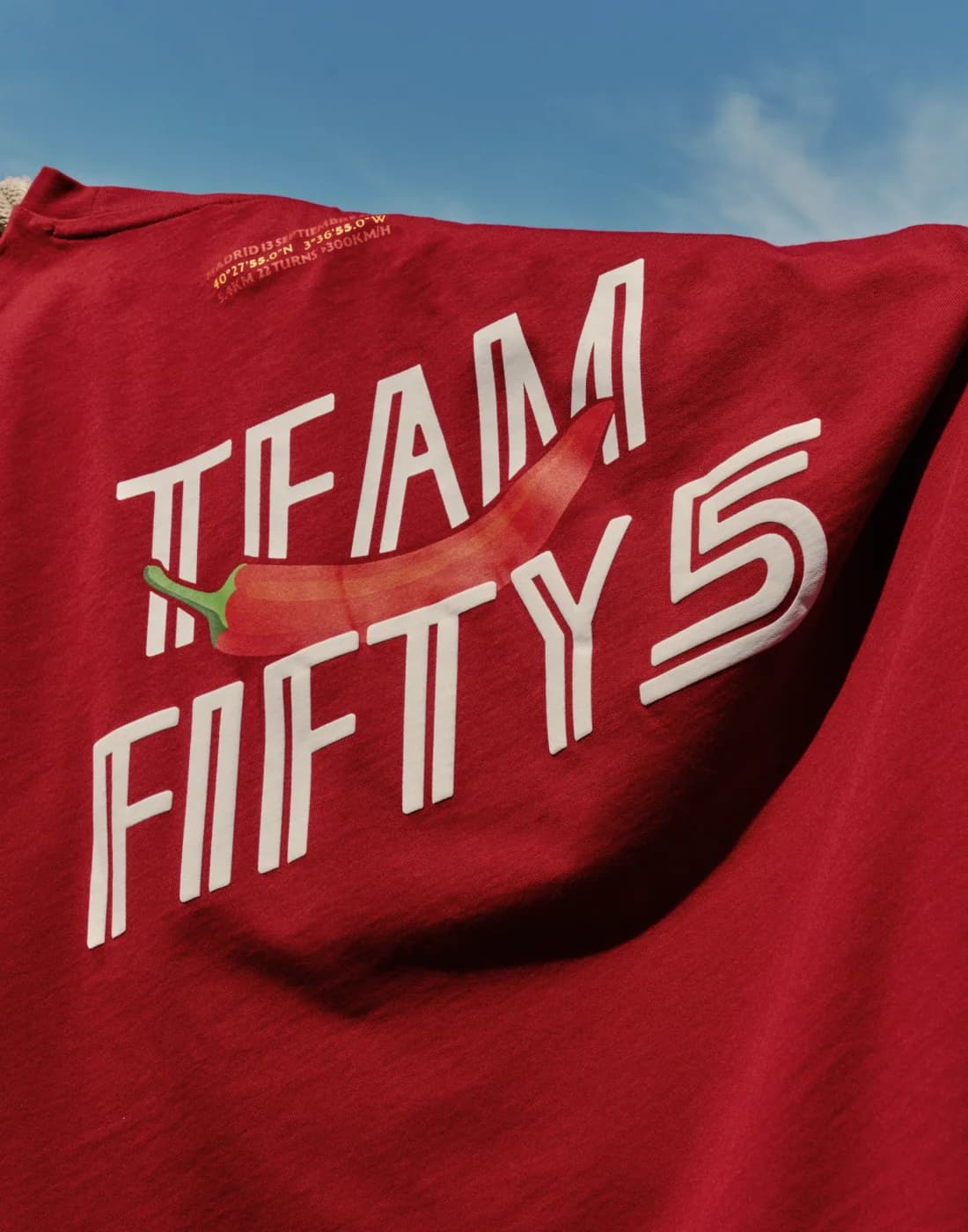 CAMISETA ROJA MADRID | TEAM FIFTY5 - CS_DROP2_NEW_TF5_TEE_TF5_RED11