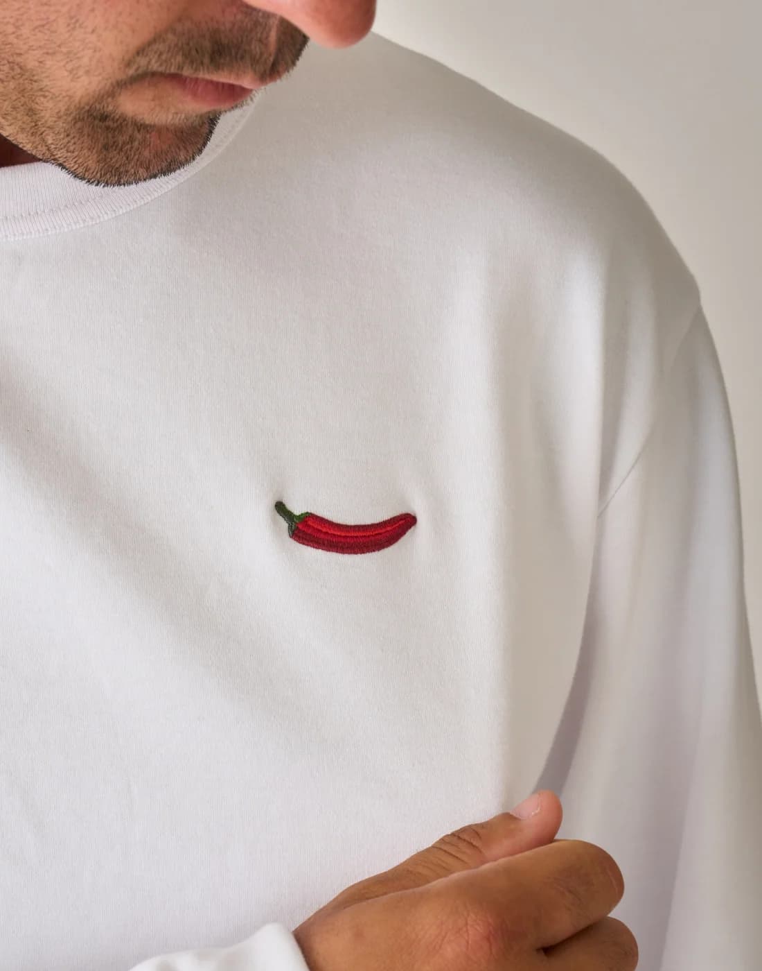 Camiseta Chili Manga Larga Blanca - SAIN-241211_02