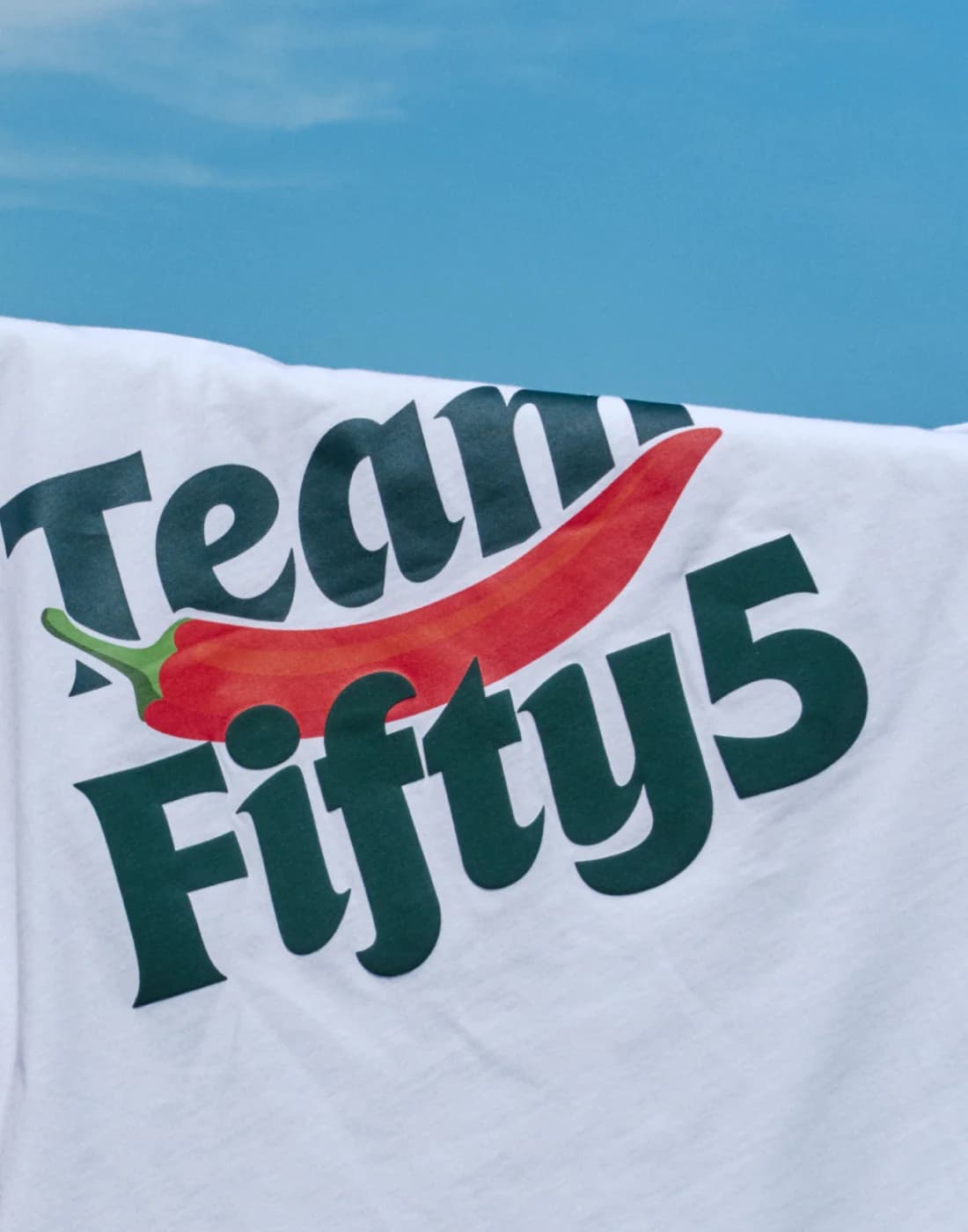 CAMISETA BLANCA | TEAM FIFTY5 - CS_DROP2_NEW_TF5_TEE_TF5-Chili_WHITE09