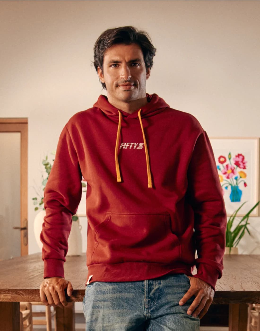 SUDADERA ROJA MADRID | TEAM FIFTY5 - MADRID_FIFTY5_OS_HOODIE_HRD11