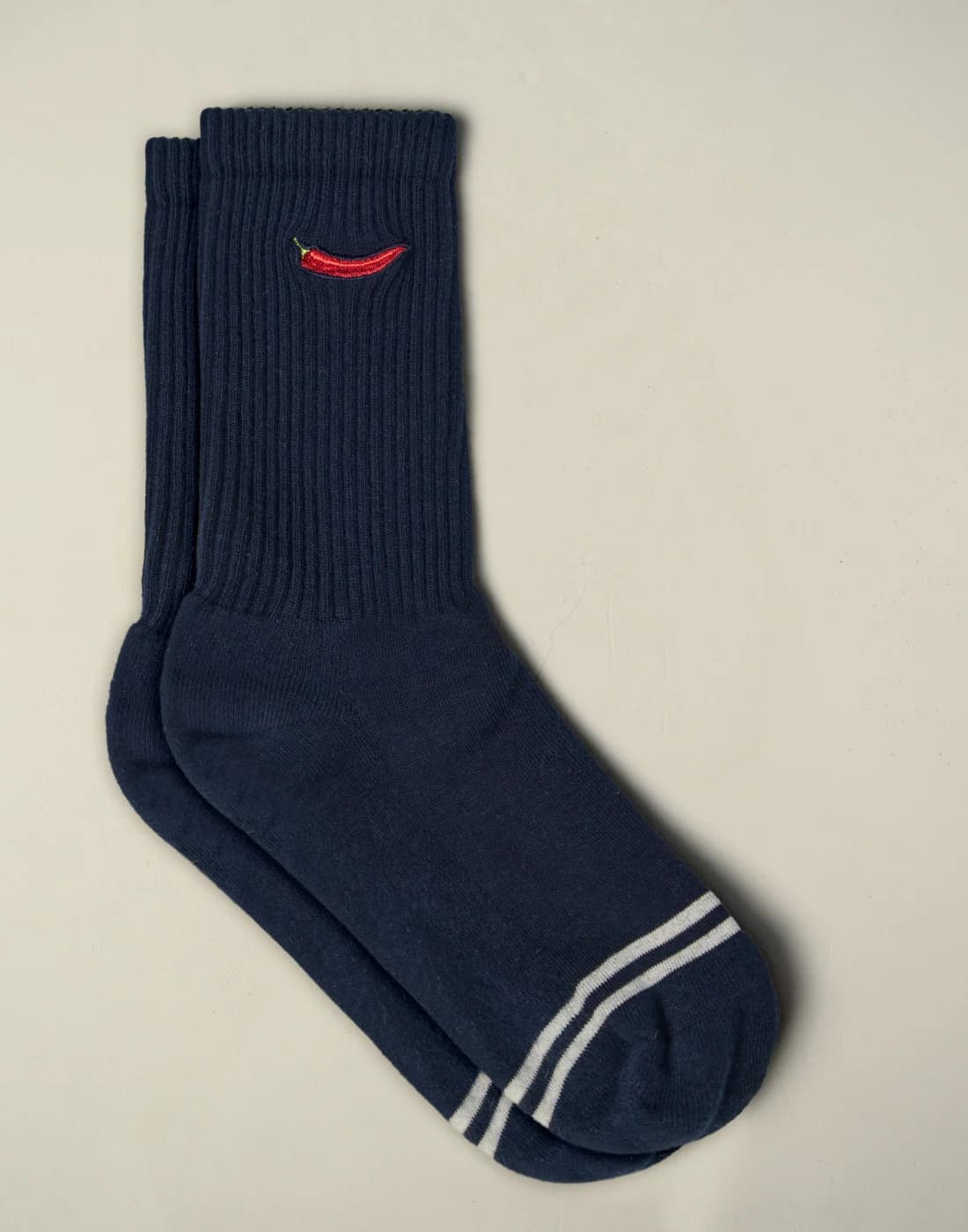 Calcetines Chili Bordados Azul Marino/Blanco - SAIN-242565_02